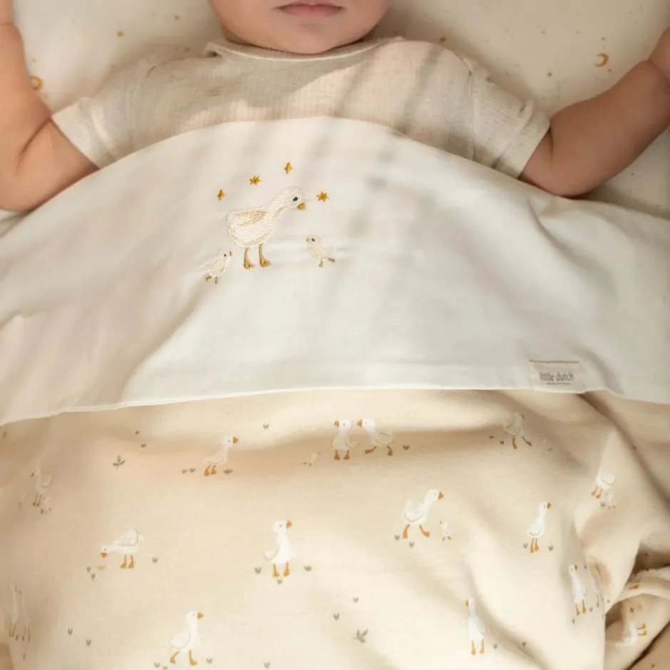 Little Dutch Ledikantdeken^Ledikant deken - Fleece - Beige - Newborn Naturals - Little Goose