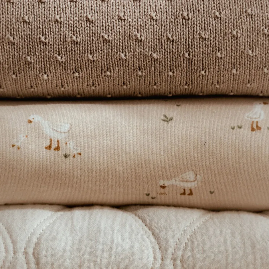 Little Dutch Ledikantdeken^Ledikant deken - Fleece - Beige - Newborn Naturals - Little Goose