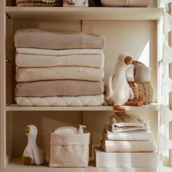 Little Dutch Ledikantdeken^Ledikant deken - Fleece - Beige - Newborn Naturals - Little Goose