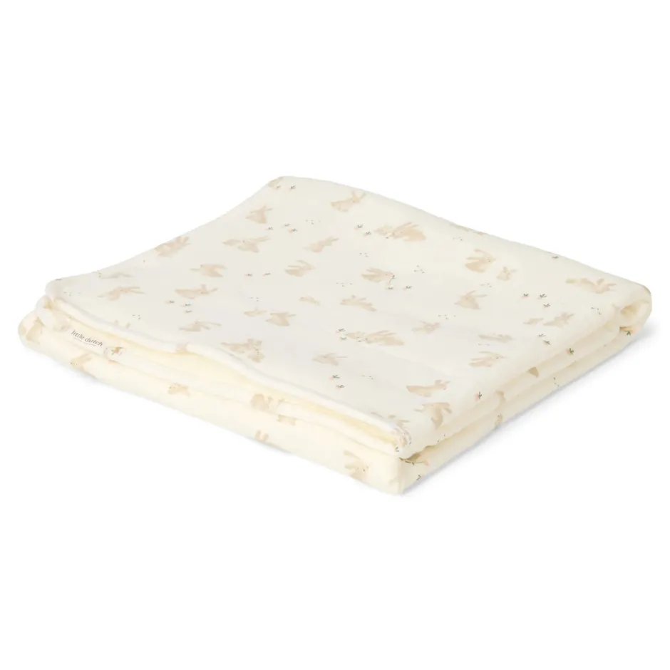 Little Dutch Ledikantdeken^Ledikant deken - Wit - Newborn Naturals - Baby Bunny