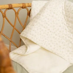 Little Dutch Ledikantdeken^Ledikantdeken - Groen - Essentials - Blueberry Leaves