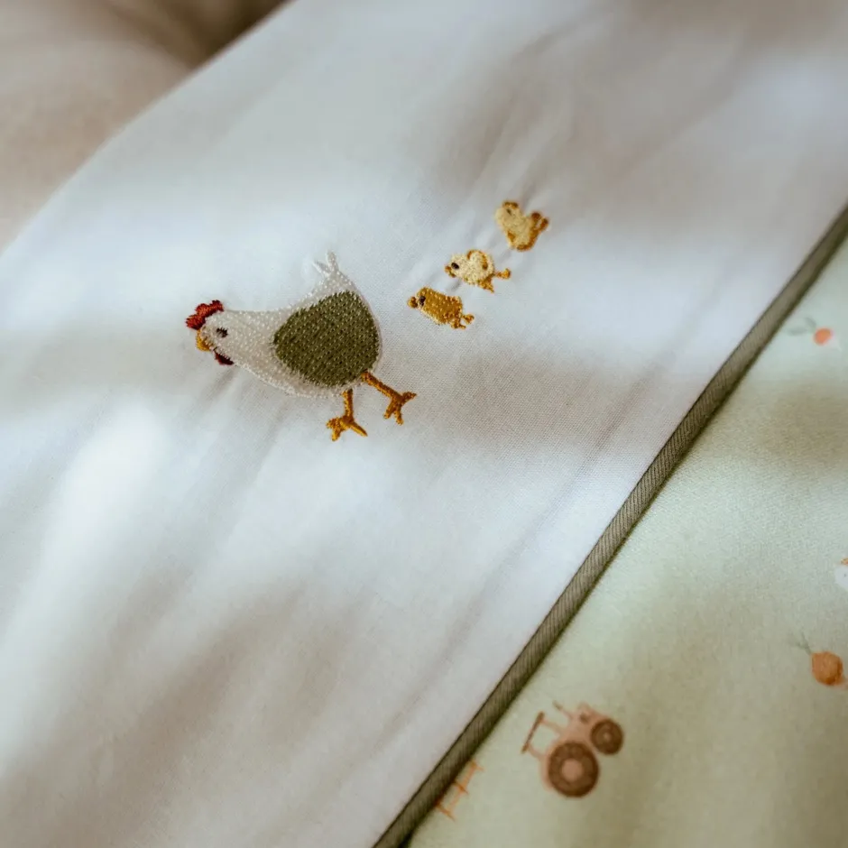 Little Dutch Lakens^Ledikantlaken - Wit - Little Farm - Little Goose