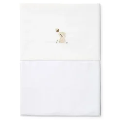 Little Dutch Lakens^Ledikantlaken - Wit - Newborn Naturals - Baby Bunny