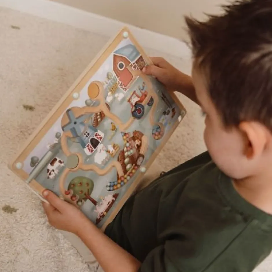 Little Dutch Speelgoed Vanaf 2 Jaar|Puzzels & Spelletjes^Magnetisch doolhof - Meerkleurig - Little Farm