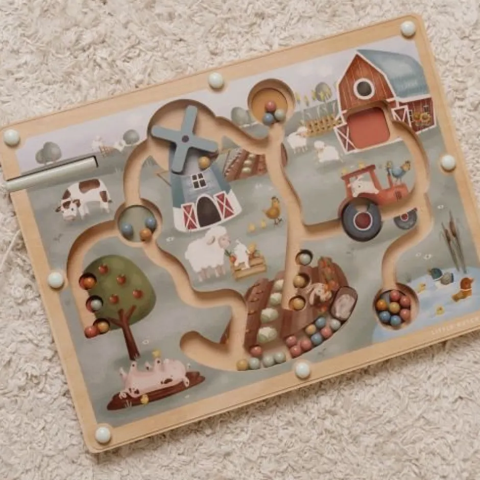 Little Dutch Speelgoed Vanaf 2 Jaar|Puzzels & Spelletjes^Magnetisch doolhof - Meerkleurig - Little Farm