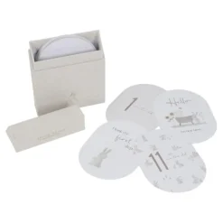 Little Dutch Boeken^Mijlpaal kaarten - Beige - Baby Bunny - EN