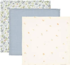 Little Dutch Verzorging Voor Onderweg|Washandjes & Monddoekjes^Monddoekjes set - Blauw - Forest Friends