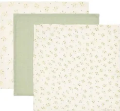 Little Dutch Verzorging Voor Onderweg|Washandjes & Monddoekjes^Monddoekjes set - Groen - Essentials - Blueberry Leaves