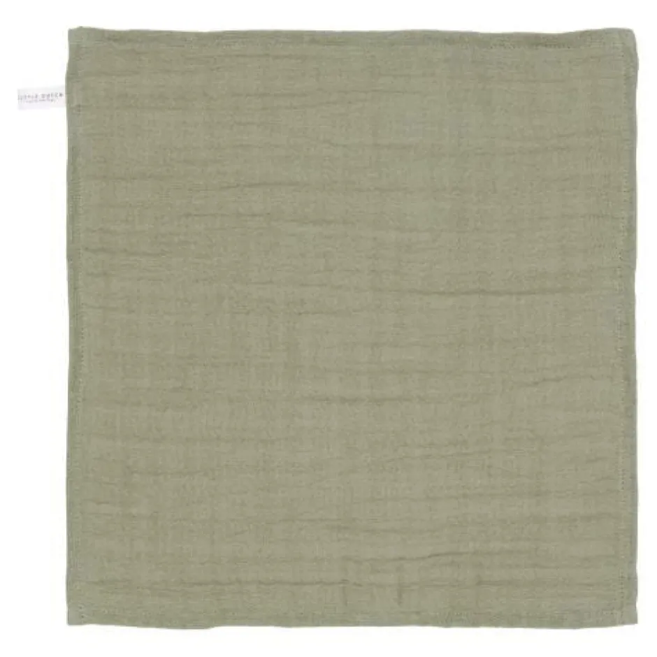 Little Dutch Verzorging Voor Onderweg|Washandjes & Monddoekjes^Monddoekjes set - Groen - Little Farm