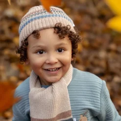 Little Dutch Accessoires|Jongens Kleding^Muts - Bruin - Forest Friends - Stripe