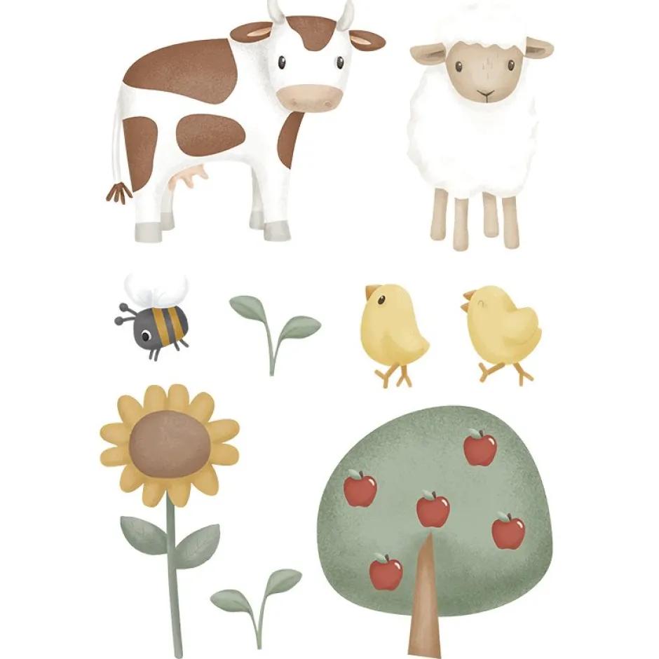 Little Dutch Muurstickers|Decoratie^Muurstickers - Meerkleurig - Little Farm