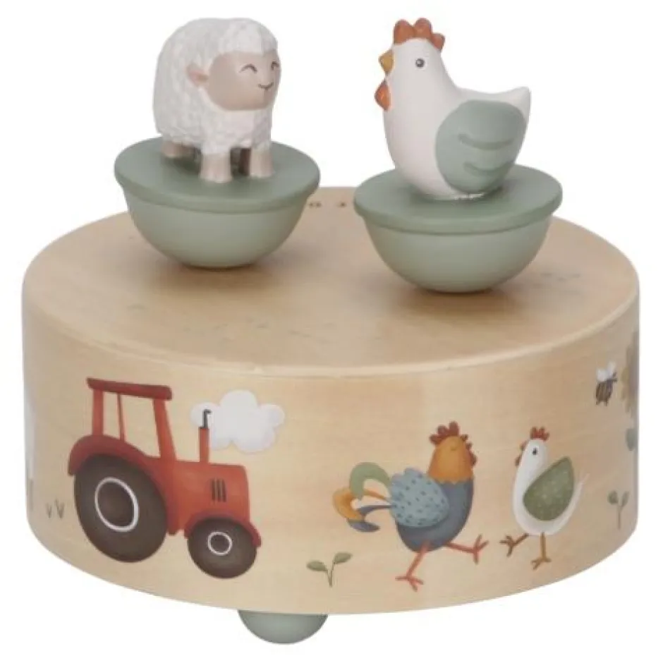 Little Dutch Muziekdoosjes|Muziekmobielen^Muziekdoosje - Groen - Little Farm