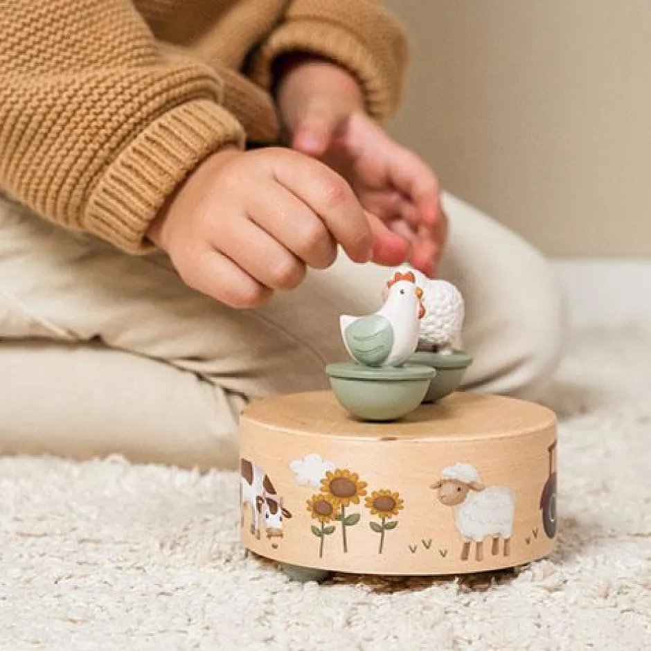 Little Dutch Muziekdoosjes|Muziekmobielen^Muziekdoosje - Groen - Little Farm