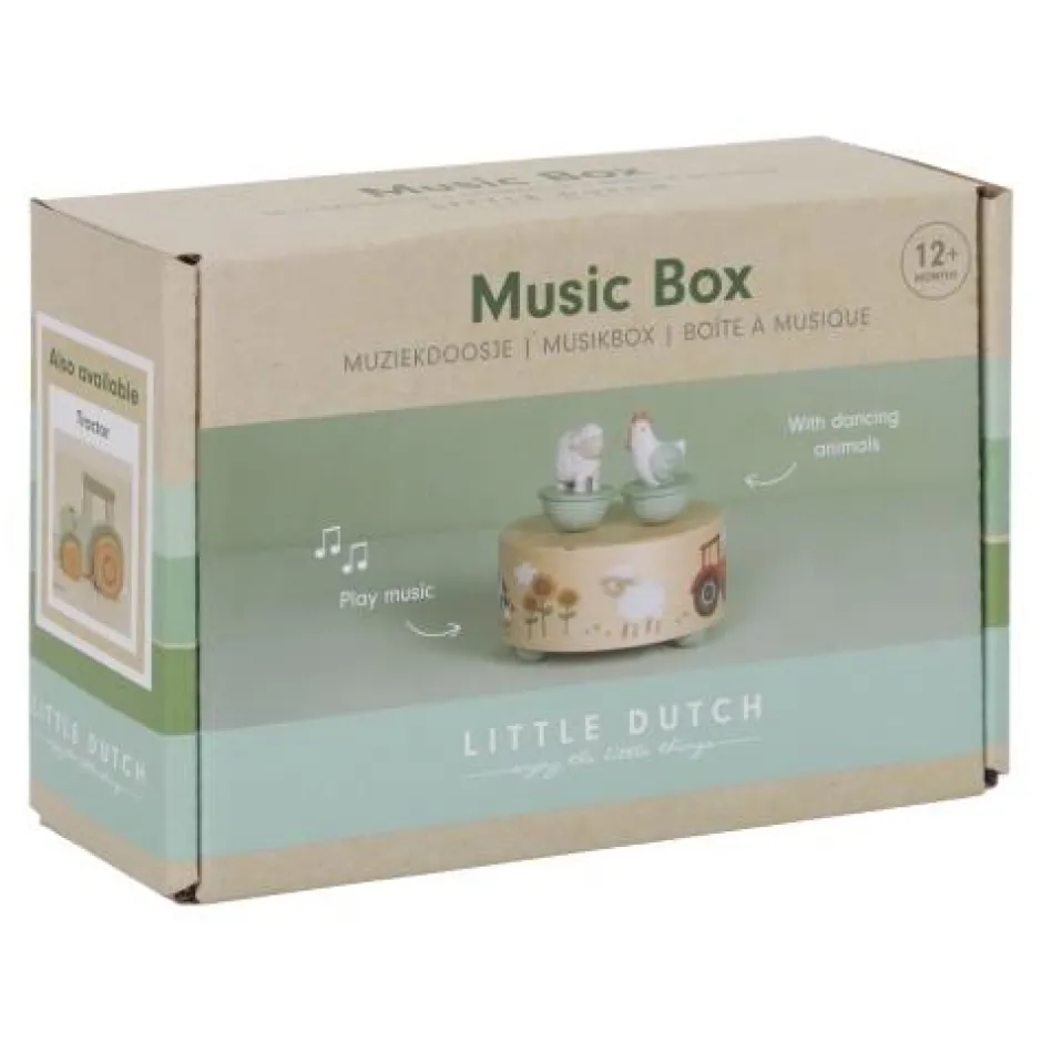 Little Dutch Muziekdoosjes|Muziekmobielen^Muziekdoosje - Groen - Little Farm