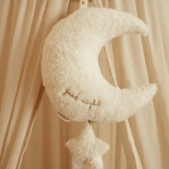 Little Dutch Muziekdoosjes|Muziekmobielen^Muziekdoosje Maan - Wit - Newborn Naturals