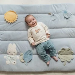 Little Dutch Boxkleden|Educatief Speelgoed^nijntje boxkleed - Blauw - Lucky Leaves