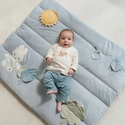 Little Dutch Boxkleden|Educatief Speelgoed^nijntje boxkleed - Blauw - Lucky Leaves