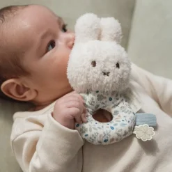 Little Dutch Rammelaar^nijntje rammelaar - Blauw - Lucky Leaves