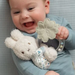 Little Dutch Rammelaar^nijntje ringrammelaar - Blauw - Lucky Leaves