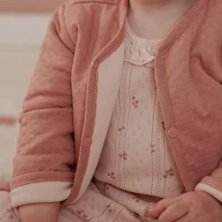 Little Dutch Meisjes Kleding|Babykleding^Omkeerbaar jasje - Roze - Fairy Garden