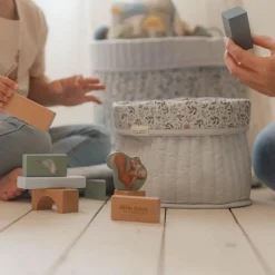 Little Dutch Decoratie|Opbergers^Opbergmand groot - Blauw - Forest Friends - Forest Adventure