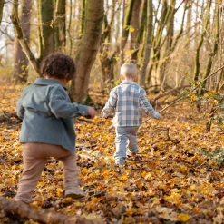Little Dutch Jongens Kleding|Kinderkleding^Overhemd - Blauw - Forest Friends
