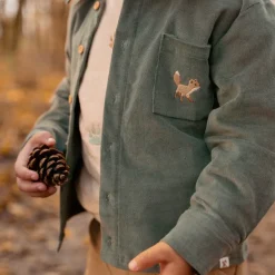 Little Dutch Jongens Kleding|Kinderkleding^Overhemd - Groen - Forest Friends