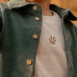 Little Dutch Jongens Kleding|Kinderkleding^Overhemd - Groen - Forest Friends