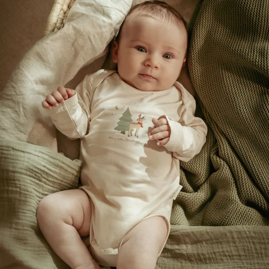 Little Dutch Romper^2-pack kerst romper lange mouw – Beige