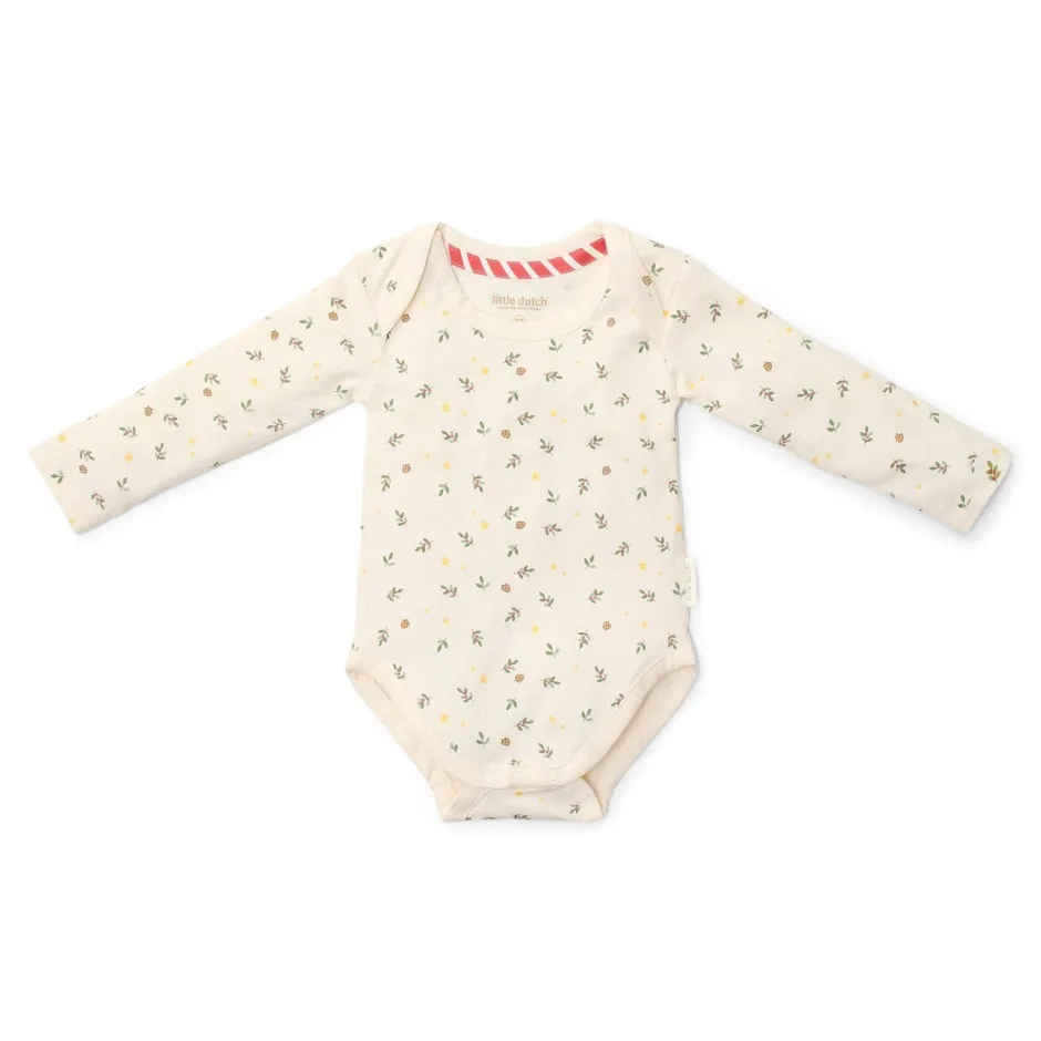 Little Dutch Romper^2-pack kerst romper lange mouw – Beige