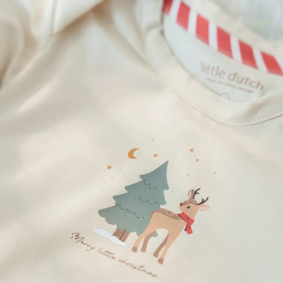 Little Dutch Romper^2-pack kerst romper lange mouw – Beige
