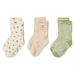 Little Dutch Accessoires^3-pack kerst sokken – Beige