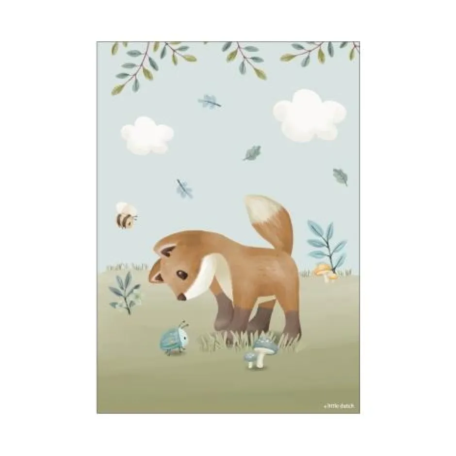 Little Dutch Decoratie^Poster - Maat A3 - Forest Friends