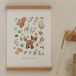 Little Dutch Decoratie^Poster - Maat A3 - Forest Friends - Forest Wonders