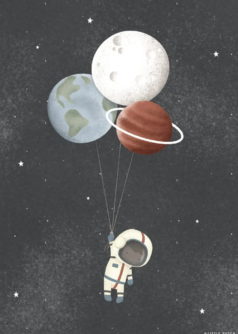 Little Dutch Decoratie^Poster Space - A3