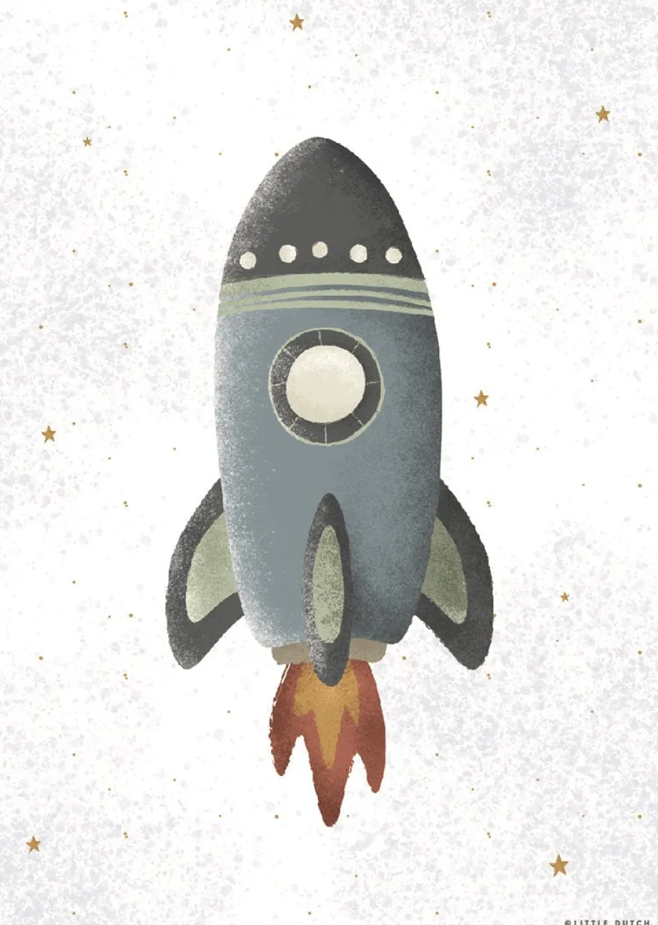 Little Dutch Decoratie^Poster Space - A3