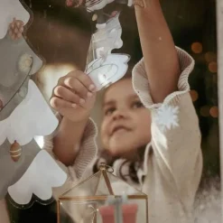 Little Dutch Speelgoed Voor Onderweg|Creatief Speelgoed^Raamsticker kerstboom - Meerkleurig