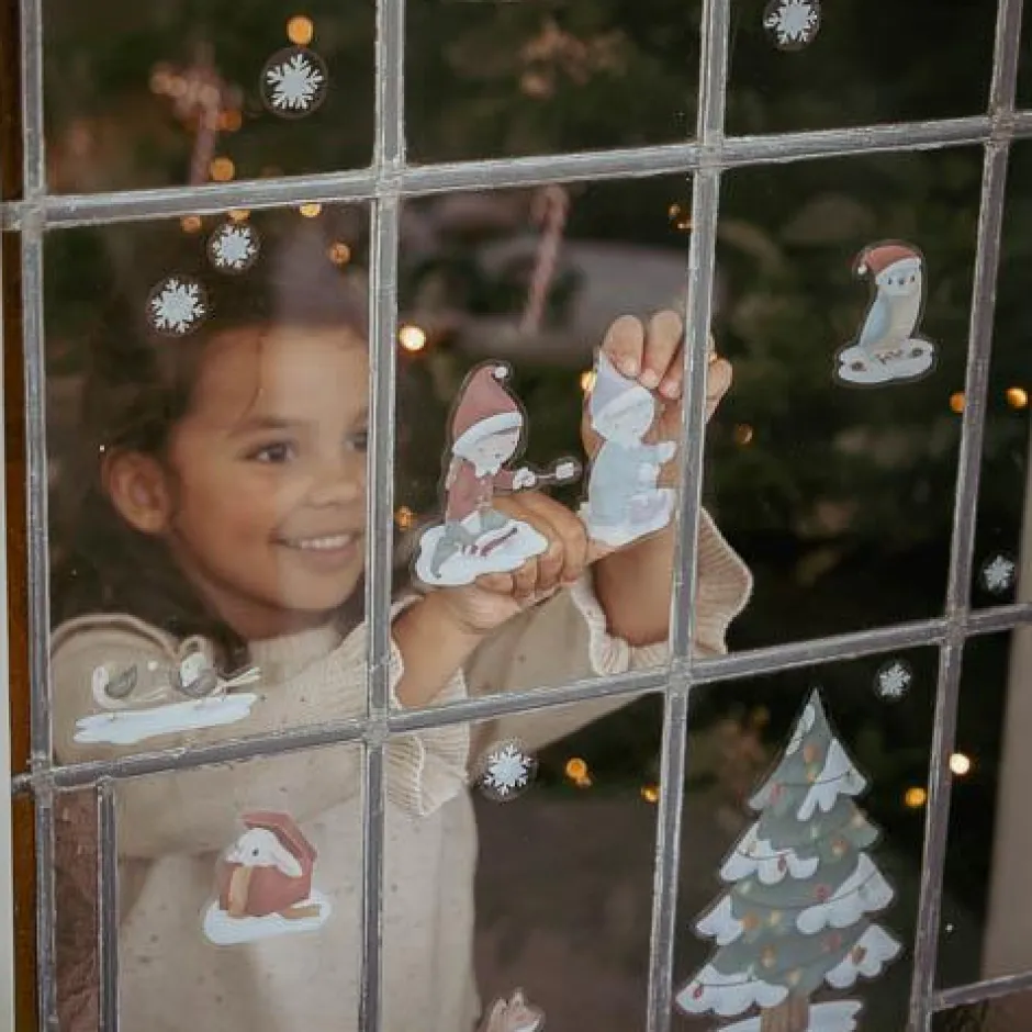Little Dutch Creatief Speelgoed^Raamstickers Kerst - Meerkleurig