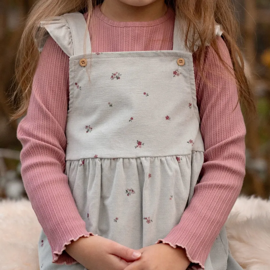 Little Dutch Meisjes Kleding|Kinderkleding^Rib Shirt lange mouw - Roze - Fairy Garden
