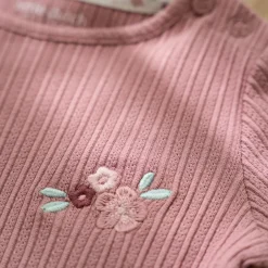 Little Dutch Meisjes Kleding|Kinderkleding^Rib Shirt lange mouw - Roze - Fairy Garden