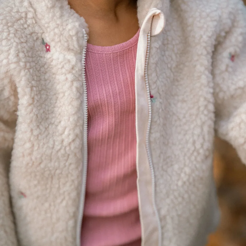 Little Dutch Meisjes Kleding|Kinderkleding^Rib Shirt lange mouw - Roze - Fairy Garden