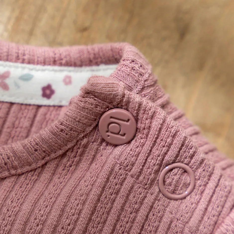 Little Dutch Meisjes Kleding|Kinderkleding^Rib Shirt lange mouw - Roze - Fairy Garden