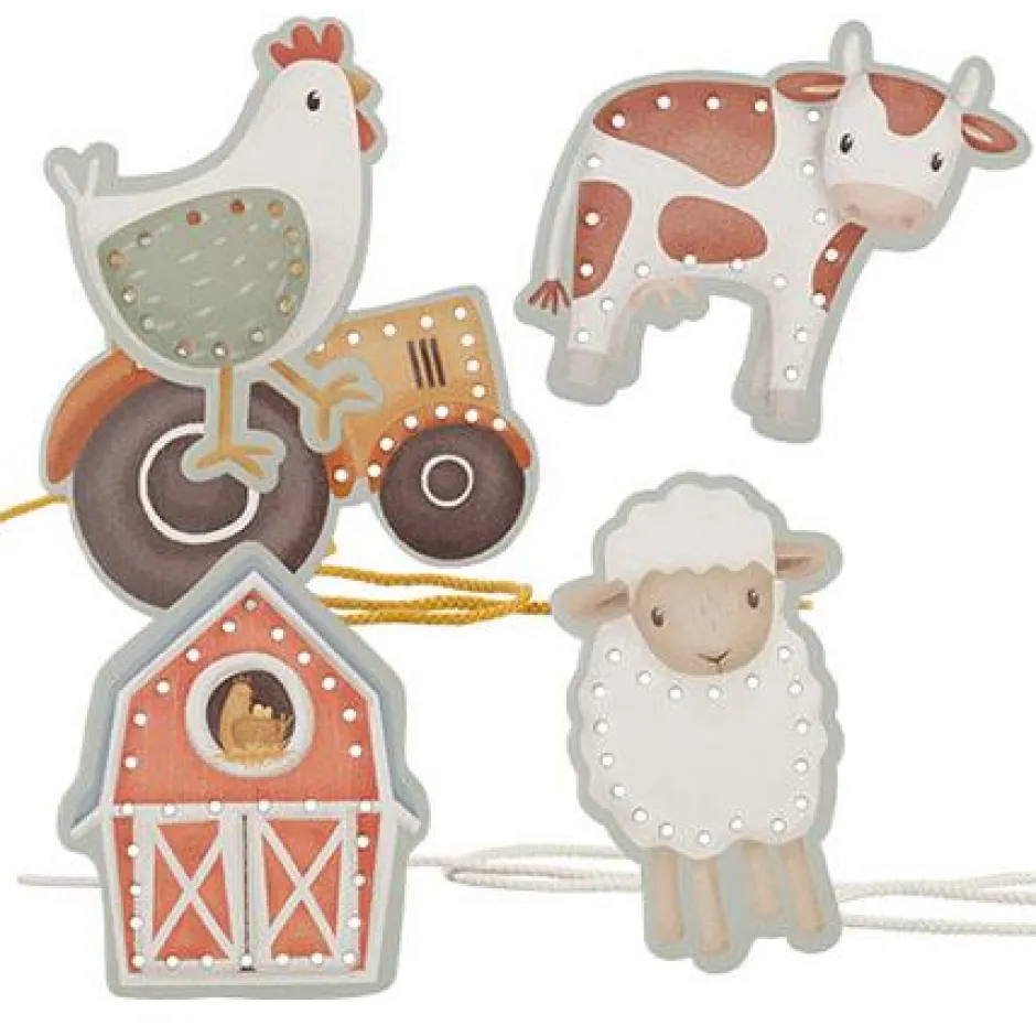 Little Dutch Creatief Speelgoed^Rijgkaarten Little Farm