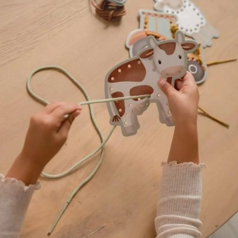 Little Dutch Creatief Speelgoed^Rijgkaarten Little Farm