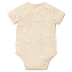 Little Dutch Romper|Babykleding^Romper korte mouw - Beige - Newborn Naturals - Little Goose