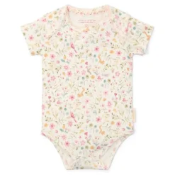 Little Dutch Meisjes Kleding|Babykleding^Romper korte mouw - Wit - Fairy Garden