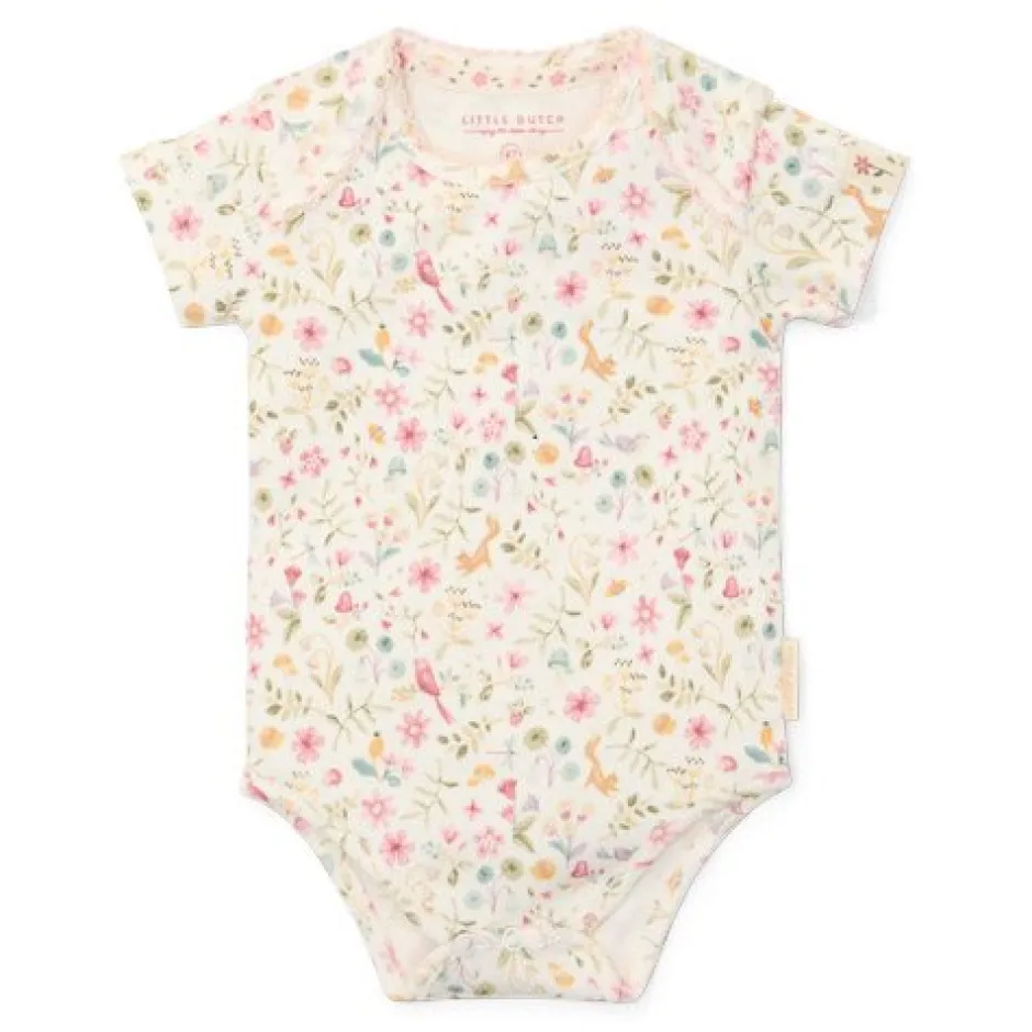 Little Dutch Meisjes Kleding|Babykleding^Romper korte mouw - Wit - Fairy Garden