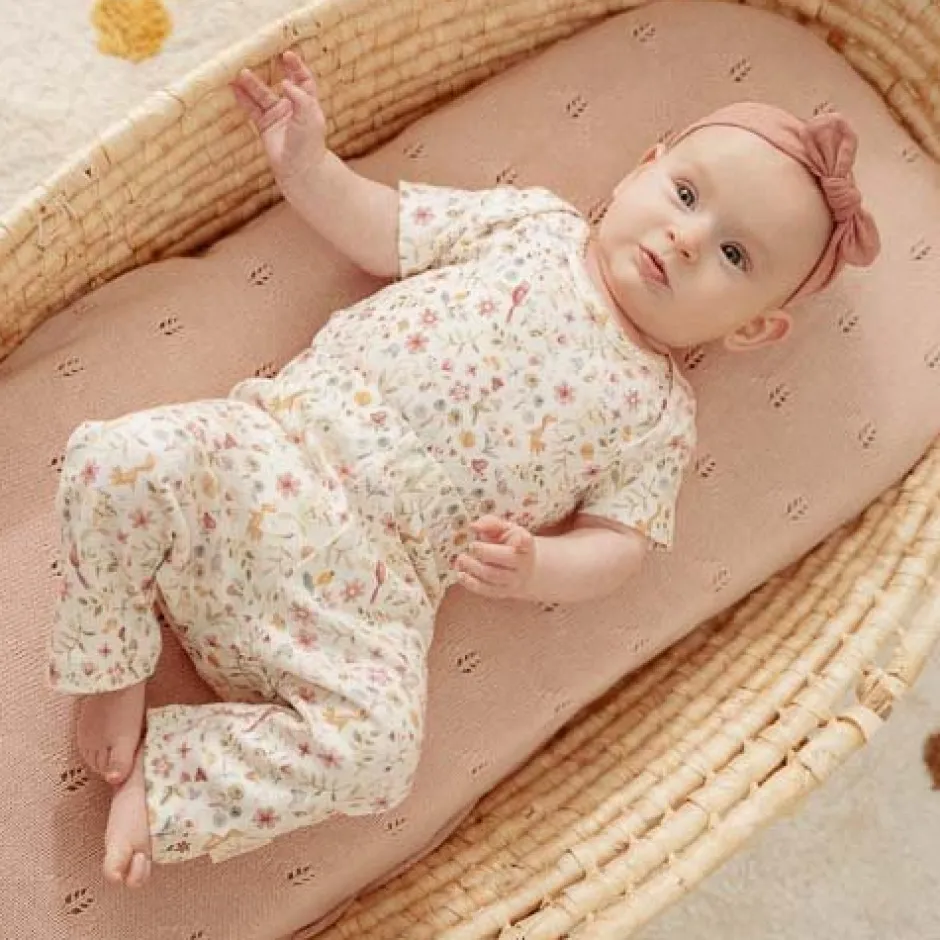 Little Dutch Meisjes Kleding|Babykleding^Romper korte mouw - Wit - Fairy Garden