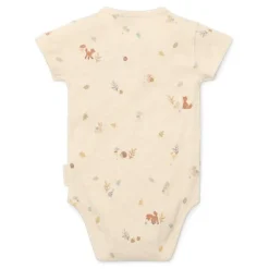 Little Dutch Romper|Jongens Kleding^Romper korte mouw - Zand - Forest Friends
