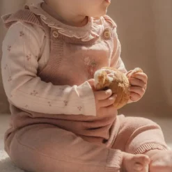 Little Dutch Romper|Meisjes Kleding^Romper lange mouw - Roze - Fairy Garden - Fairy Flowers